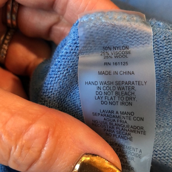 Vila Milano boatneck sweater dolman sleeve oversize comfort fit cornflower bl XL - Picture 6 of 7